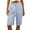 Light Blue, variant on Striped Shorts Women High Waisted Knee Length Bermuda Shorts Summer Beach Vacation Casual Loose Fit Shorts with Pockets Yellow