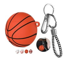 Airpods 2 & Airpods 1 Case Cover with Keychain, Njjex Full Protective Premium PVC Rubber Silicone Case Cover with Keychain Strap for Men (Basketball)