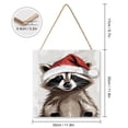 thumbnail image 2 of Raccoon Decorative Wood Hanging Wood Plaque, Rustic Door Sign, Wall Decor Art, Housewarming Gift 12x12 inches, 2 of 8