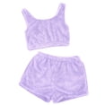 thumbnail image 3 of MKLEKYY Conjunto Casual De Dos Piezas Para Mujer, Camiseta Sin Mangas Y Pantalones Cortos De Color Liso, Ropa De Dormir Cómoda Y Ropa De Estar Por Casa., 3 of 3