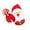 Santa Claus, variant on Yhmxh 50 Pcs Christmas Lollipop Paper Cards Santa Claus Snowman Penguin Paper Candy Holders, Sugar-Loaf Candy Wraping Christmas Decorations For Xmas NewYear Holiday Party Supplies - Snowman