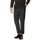thumbnail image 4 of Pantalones de terciopelo brillante INSPIRE CHIC para hombre con cremallera y botón, pantalones rectos de velour brillantes 34 negro, 4 of 5