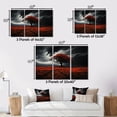 thumbnail image 4 of Designart "Raging Inferno of the Storm III" Landscapes Floater Framed Wall Decor, 4 of 7