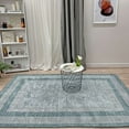 thumbnail image 5 of Alfa Rich 3x5 Light Blue Area Rugs for Living Room Bedroom Cotton Washable Pet Friendly Runner, 5 of 5