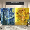thumbnail image 2 of Oriental Furniture 6 ft. Tall Van Gogh Canvas Room Divider - 4 Panel, 2 of 7