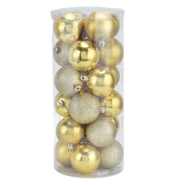 Bola de árbol, 24 piezas Bola de árbol de Navidad Bola de Navidad Bola de árbol de Navidad Resultados impresionantes