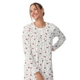 thumbnail image 5 of Aria Women's Knit Velour Long Sleeve Ballet Nightgown, Sizes S to 5X, 5 of 5