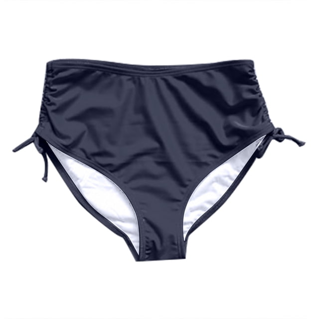 Aayomet Shorts de Bain pour Femmes Bas Conservateurs à Cordon de Serrage (Bleu, m)