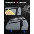 thumbnail image 4 of Bolsa trasera para bicicletas KEMIMOTO 11L, resistente al agua, gris, 4 of 7