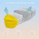 thumbnail image 4 of Cubrebocas Desechable para Adulto de 5 Capas Diseño 3D, 5 piezas (Amarillo) Lutema M95Fi, 4 of 8