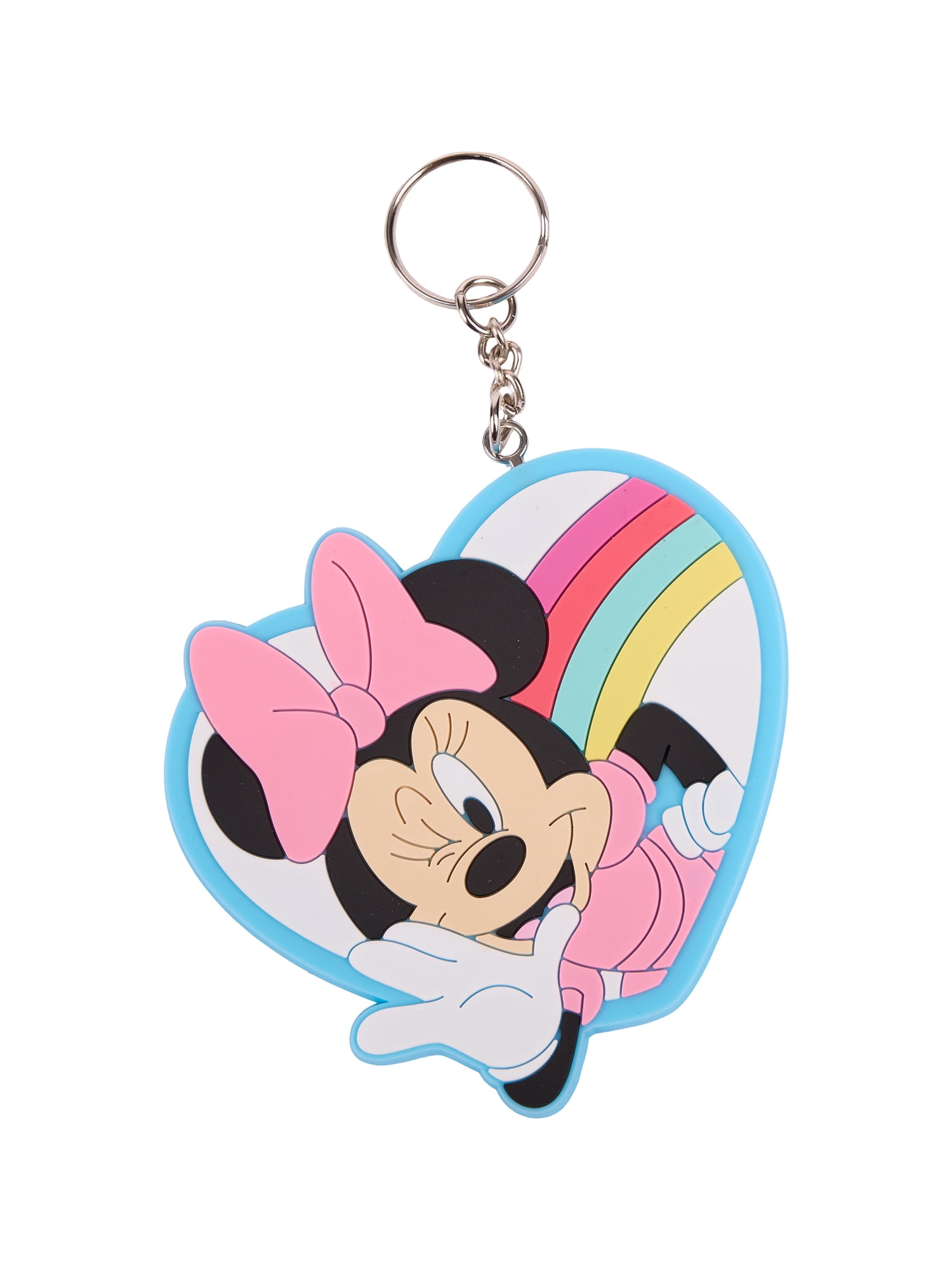 Disney Minnie Mouse Girls "Choose Happy" Rainbow 17" 2-Piece Backpack & Lunch Set, Pink