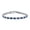 Blue, variant on Alternating Round Cubic Zirconia 12.00 CT 4 Prong Basket Set Solitaire AAA CZ Tennis Bracelet For Women Prom Bride Silver Plated Simulated Jewel Color Birthstone 7.5 Inch