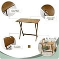 thumbnail image 3 of American Trails Arizona Solid American Red Oak Folding Table, Warm Brown (New), 3 of 5