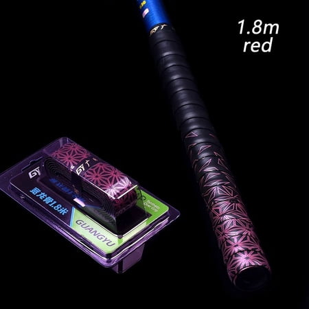 1.8m Thicken Tennis Squash Racket Windings Over Bicycle Handle Keel Design Sweat Absorbed Grip Tape Anti-slip Band Fishing Rod Sweatband RED