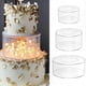 thumbnail image 1 of Transparent Acrylic Cake Stand with Edge Smoothing Tool for Baking, Party, and Wedding Decor, 1 of 5