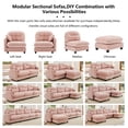thumbnail image 6 of HUTWIFE Cloud Couches for Living Room, Modular Sectional Sofa, 107" U-Shape 3-Seater Modular Couch, Oversized Sectional Couch with Deep Seat, 6 of 7