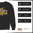 thumbnail image 6 of Proud Army Mom Sweatshirt US Military Family Pride Veteran Patriotic Armed Forces Mother's Day Licensed Crewneck, 6 of 7