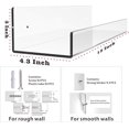 thumbnail image 3 of Juego de 2 estantes flotantes invisibles de acrílico para niños de 15 pulgadas para habitación de niños, estante de pared moderno para guardar juguetes, transparente de Acrylic Cq, 3 of 5