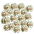 thumbnail image 1 of 20 cabezas de rosas artificiales de seda, rosas de tela, cabezas de flores decorativas verde claro, 1 of 9