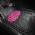 thumbnail image 4 of FH Group Climaproof Rubber Pink Car Floor Mats, Universal Fit 3pc Full Set with Air Freshener, 4 of 5