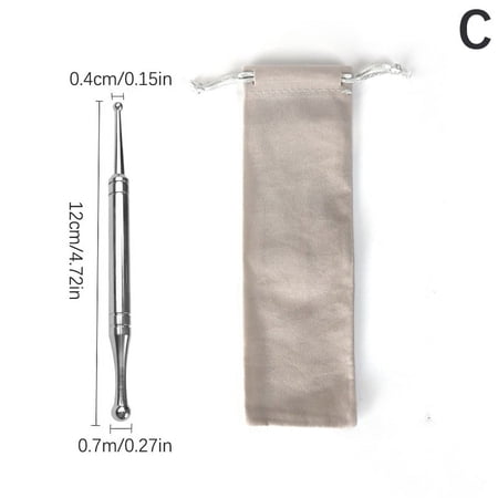Manual Acupuncture Pen Terahertz Energy Stone Massage Tool Trigger Point Massager Stick For Face Body Relax Facial Reflexology
