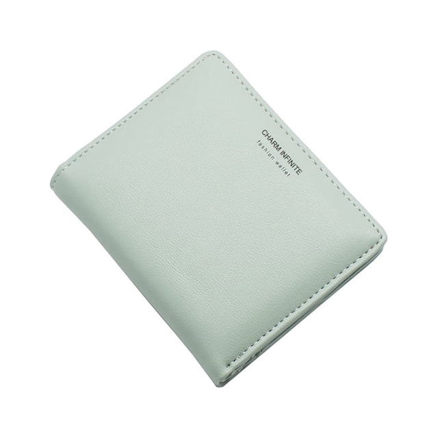 Cartera corta Minnieouse para mujer, almacenamiento de fotos, monedas, tarjetero de viaje, Verde claro