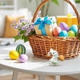 thumbnail image 4 of 1 Pcs Easter Bunny Figurine, Tiny Resin Rabbits Cake Toppers Decor Fairy Garden Accessories Micro Landscape Ornaments for Cake Outdoor Home Decoration, 4 of 9