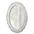 thumbnail image 5 of Sintosin Wood Wall Mirror, White Vintage Ornate Oval Mirror with Gold Accents, Baroque Style Decorative Accent Mirror for Living Room, Bedroom, Entryway, 5 of 10