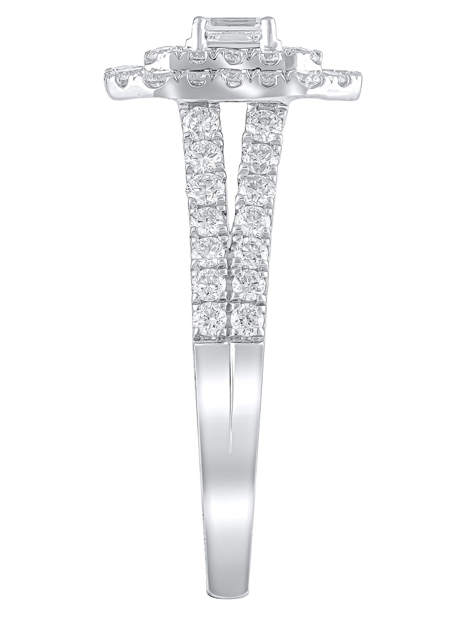 1 Carat T.W. (SI Clarity, H-I Color) Brilliance Fine Jewelry Lab Grown Diamond Engagement Ring in Sterling Silver, Size 6