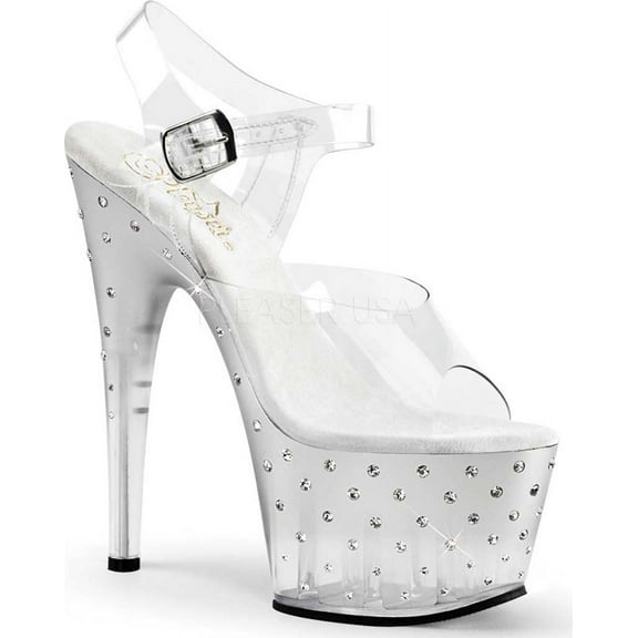 Women's Pleaser Stardust 708T Ankle-Strap Sandal