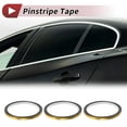 thumbnail image 3 of Cinta de franjas Unique Bargains 164.04ft x 0.31" Calcomanías de franjas para coche, motocicleta y barco, calcomanías de franjas de carreras oro mate 3 piezas, 3 of 7