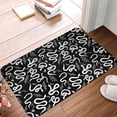 thumbnail image 2 of Vsdgher Hand Drawn Snake print Flannel Anti-Slip Floor Mat Comfort Mat Floor Carpet for Decor, Non-Slip, Home, Office, Laundry, Durable, 2 of 5