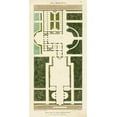 thumbnail image 2 of Bonnard 18x32 Gold Ornate Wood Framed with Double Matting Museum Art Print Titled - Plan de la Villa Bolognetti, 2 of 4