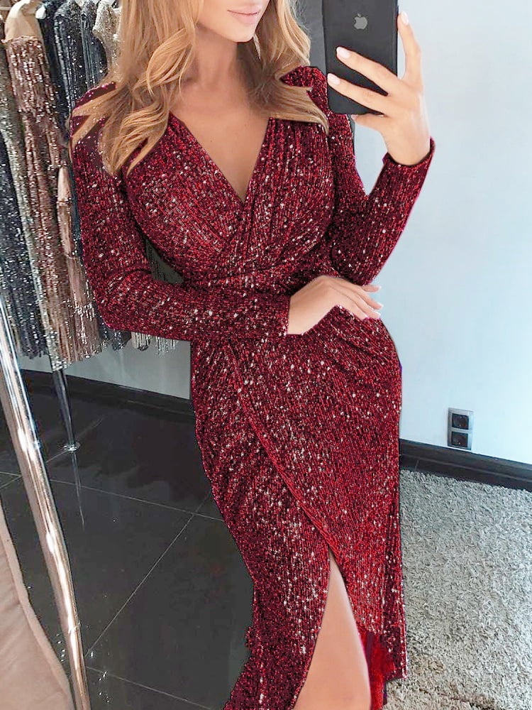 long bodycon evening dress