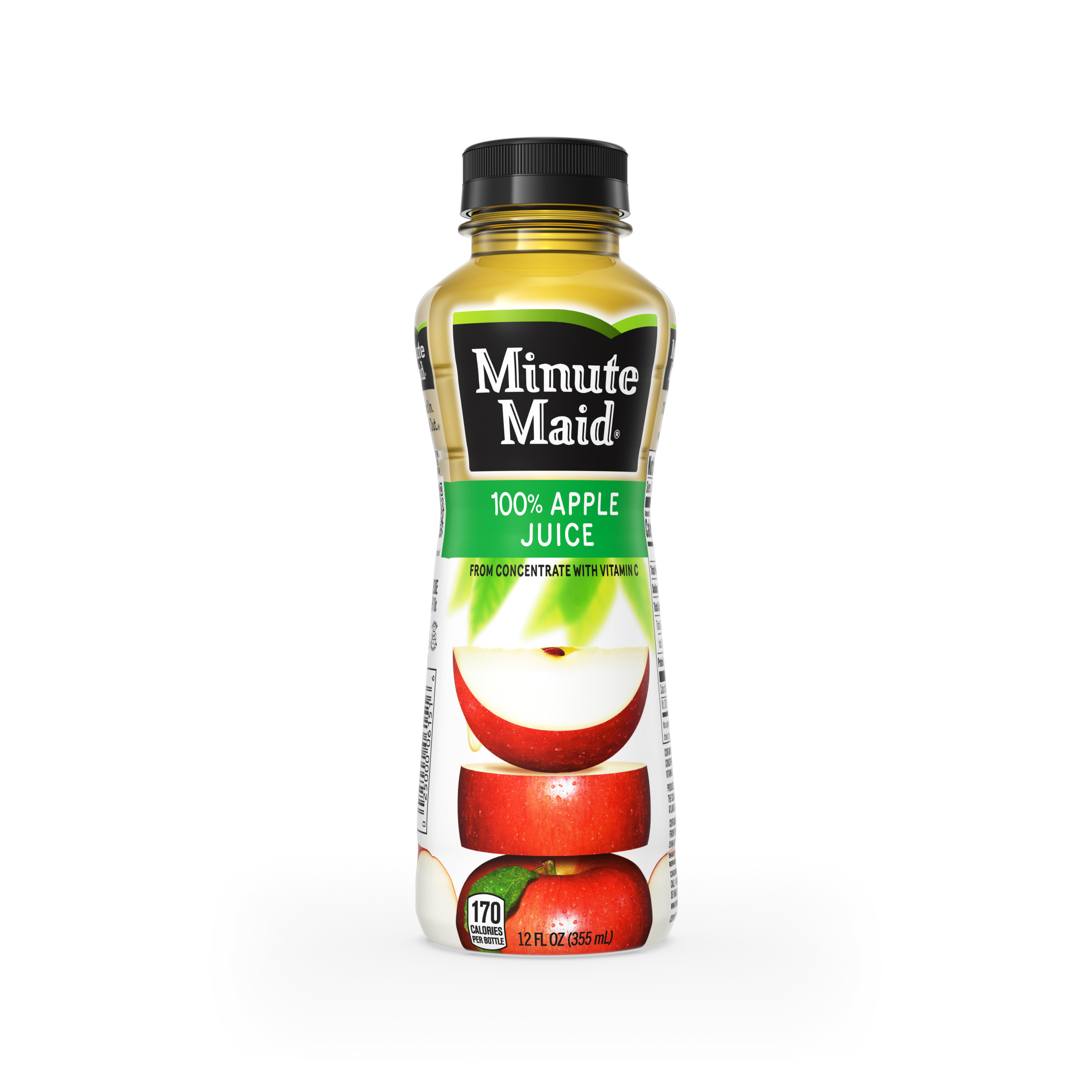 Minute Maid 100% Vitamin C Apple Fruit Juice, 12 fl oz Bottle - image 4 of 8