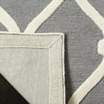 thumbnail image 4 of SAFAVIEH Cambridge Raleigh Geometric Wool Area Rug, Dark Gray/Ivory, 10' x 14', 4 of 8