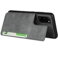 thumbnail image 3 of Galaxy S20 Luxury PU Leather Case,Credit Card Holder,Cash Slots,Stand Function Soft TPU Back Wallet Case Flip Wrist Strap Multi-Function Durable Case for Samsung Galaxy S20 6.2",Gray, 3 of 7