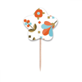 thumbnail image 1 of Pixel flor flor planta pintura Selección de pastelitos Star lable Flag en palillos de dientes, 1 of 3