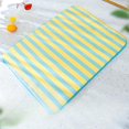 thumbnail image 2 of Pet Supplies, Pet Cooling Mat for Cats, Cooling Mat for Dogs, Cat Cooling Pad, Cooling Dog Mat, Yellow Light Blue Striped Washable Summer Sleep Cushion for Indoor Floors, Kennels,, 2 of 8