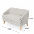 thumbnail image 2 of High-density foam & 100% polyester loveseat, featuring a durable frame and gorgeous wood legs, 2 of 11