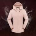 thumbnail image 3 of IMENGL Manteau d'Alpinisme Extérieur Ajusté à Capuche Uni avec Poches, Rose m, Taille M-5TG, 3 of 8