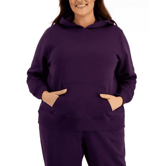 ID Ideology Plus Size Fleece Hooded Pullover Sweatshirt Pullov Fig 2X