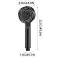 thumbnail image 4 of Pompotops Three Block Flush Rub Dual Purpose Pressurized Shower Shower Universal Powerful Pressurized Handheld Shower Nozzle Filter Shower Faucet Shower Head Clearance, 4 of 5