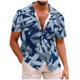 thumbnail image 2 of LYXSSBYX Mens Shirts Short Sleeve Clearance under 5.00 Men Shirt Print Short Sleeve Shirt Males Funny Tropical Casual Hawaiian Beach Shirt, 2 of 5