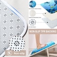 thumbnail image 4 of Ocean Dolphins Bathroom Set with Shower Curtain Set  and Rugs Accessories, Underwater World Sea Fish Shower Curtain for Bathroom Aquatic Life Fish Bathroom Decor 4 Pcs, 4 of 7
