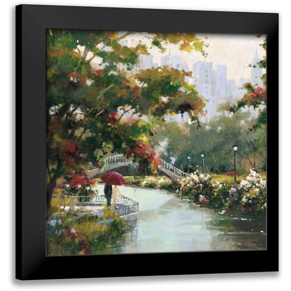 Simandle, Marilyn 12x12 Black Modern Framed Museum Art Print Titled - View From The Park