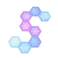thumbnail image 2 of TFixol Appliques Murales Hexagonales RVB BT Connectées Lampe d'Ambiance LED 10 Pcs Blanc, 2 of 9