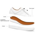 thumbnail image 3 of CMR CHAMARIPA Casual High Platform Shoes Men Elevator Shoes Mens Shoes With Heels Height White 6 CM/2.36 Inches, 3 of 5