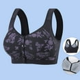 thumbnail image 2 of Lenpel Women's Plus Size Bras Wireless Full Coverage Support Front Closure Bralettes for Seniors Comfortable Bras, 2 of 7