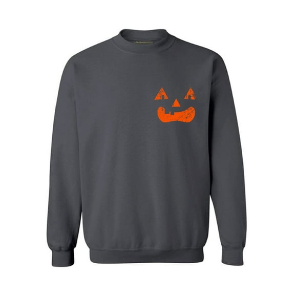 Awkward Styles Jack-O'-Lantern Sweatshirt Jack-O'-Lantern Pumpkin Sweater Women's Halloween Sweatshirt Halloween Pumpkin Sweater for Men Spooky Gifts for Halloween Scary Pumpkin Sweatshirt Unisex